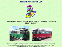 Tablet Screenshot of beachbumtrolley.com